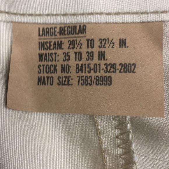 COPY - NEW !!! US Army pants NWT long/lg 29.5x32.5 - Picture 2 of 3